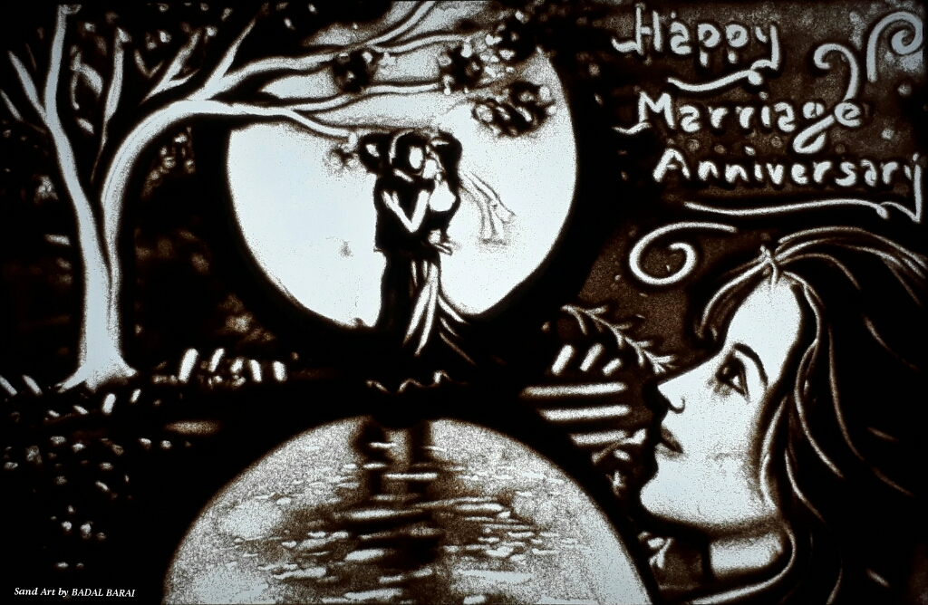 Sand Art Image , Badal Barai (1)